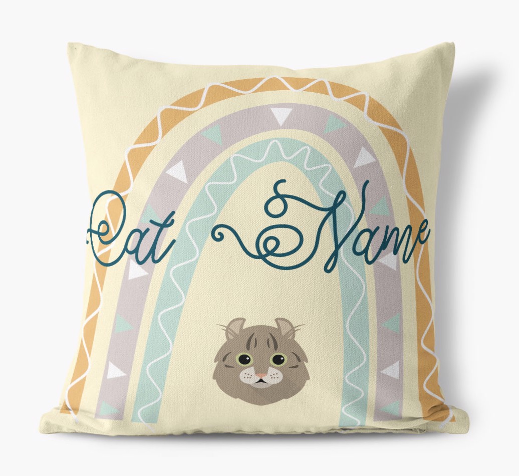 Arch Design: Personalised {breedCommonName} Canvas Cushion