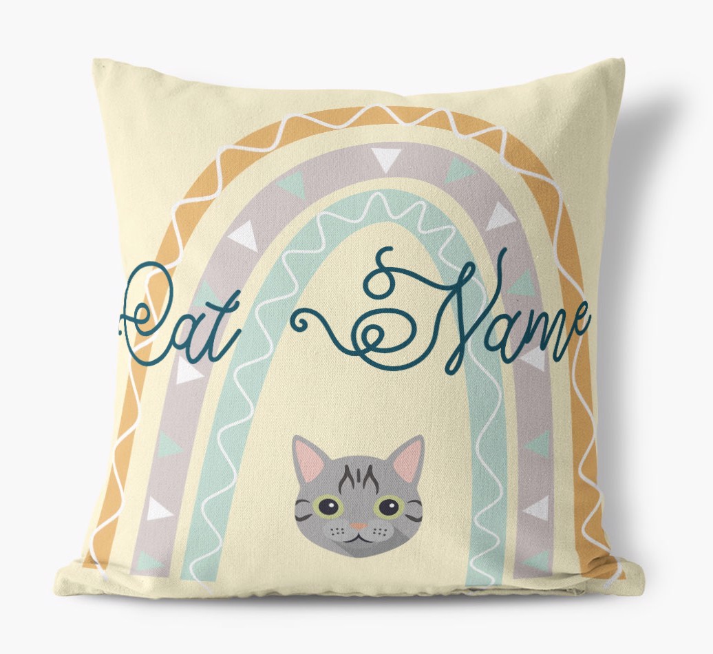 Arch Design: Personalised {breedCommonName} Canvas Cushion