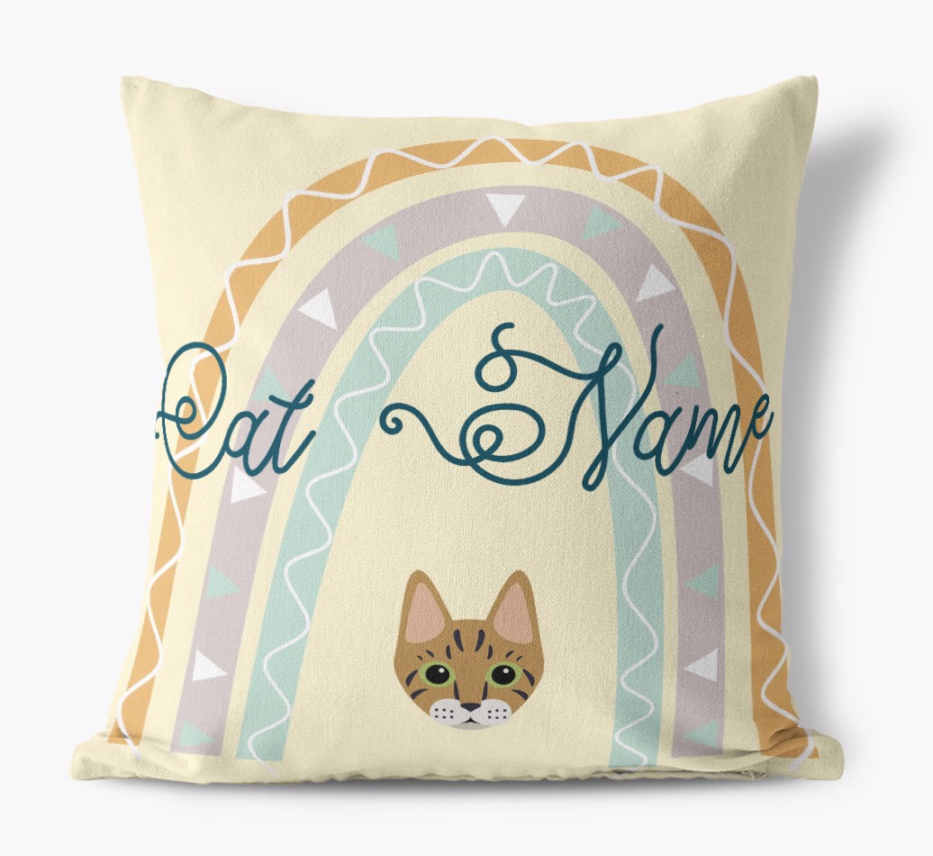Arch Design: Personalised {breedCommonName} Canvas Cushion
