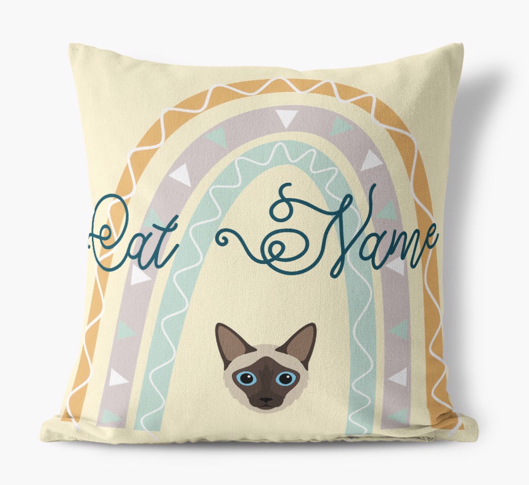 Arch Design: Personalised {breedCommonName} Canvas Cushion