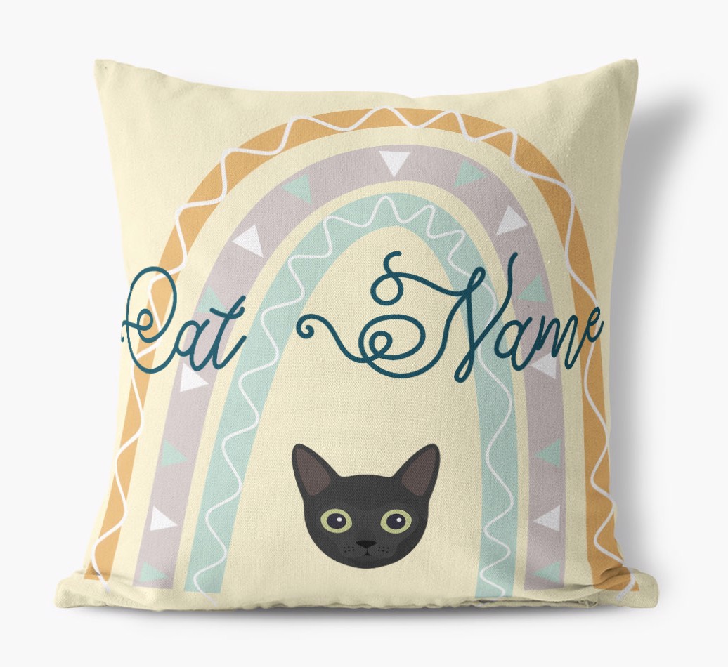 Arch Design: Personalised {breedCommonName} Canvas Cushion