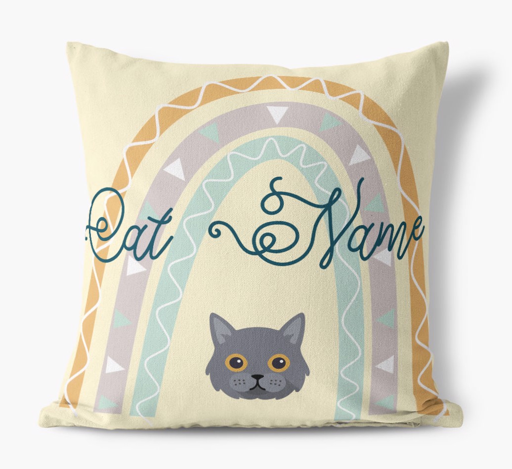 Arch Design: Personalised {breedCommonName} Canvas Cushion