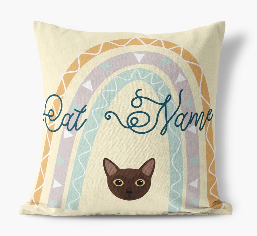 Arch Design: Personalised {breedCommonName} Canvas Cushion