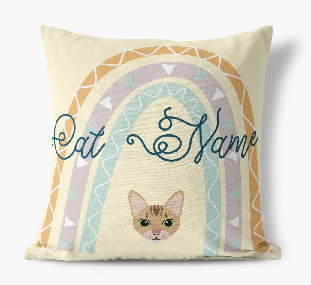 Arch Design: Personalised {breedCommonName} Canvas Cushion