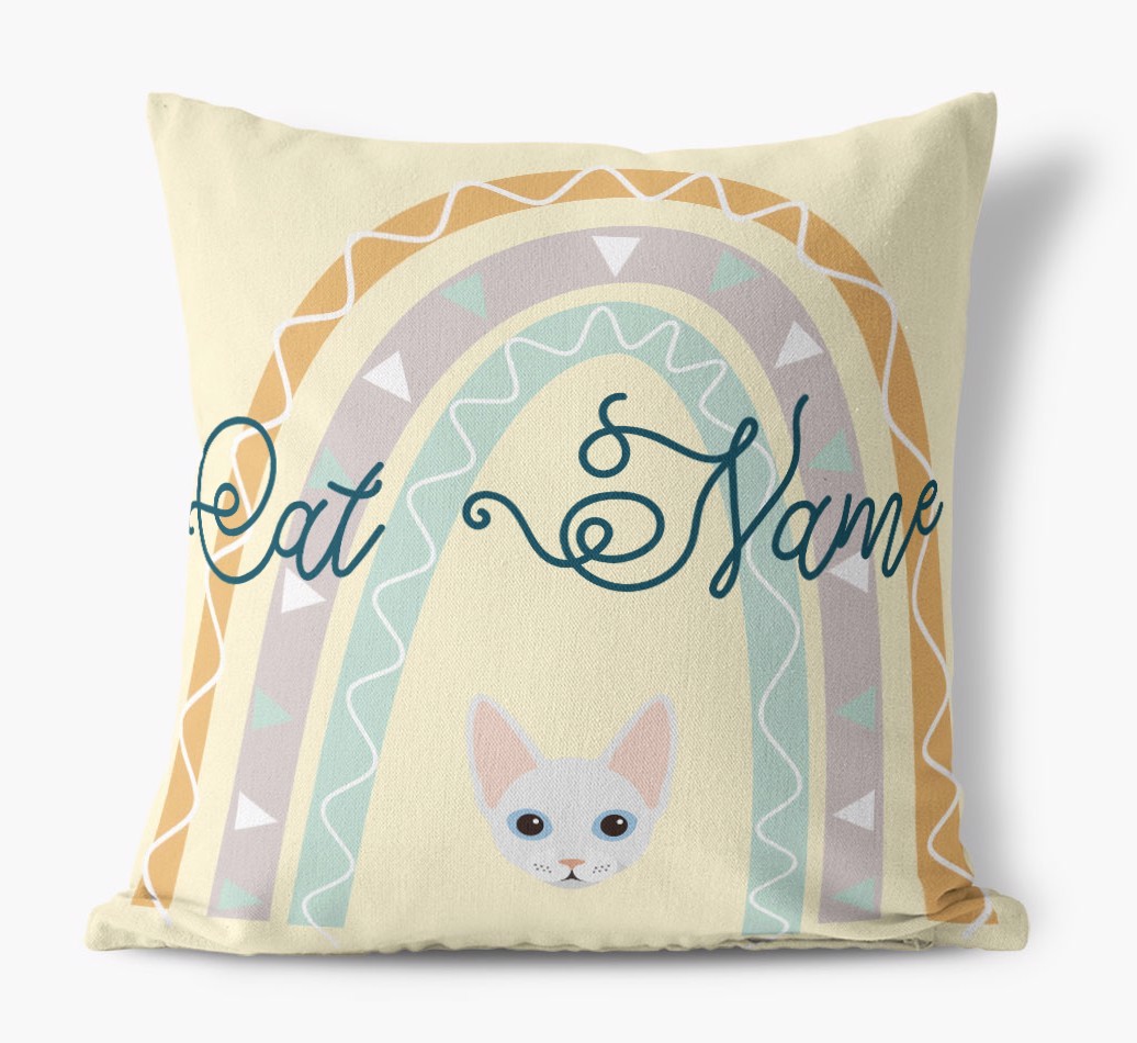 Arch Design: Personalised {breedCommonName} Canvas Cushion