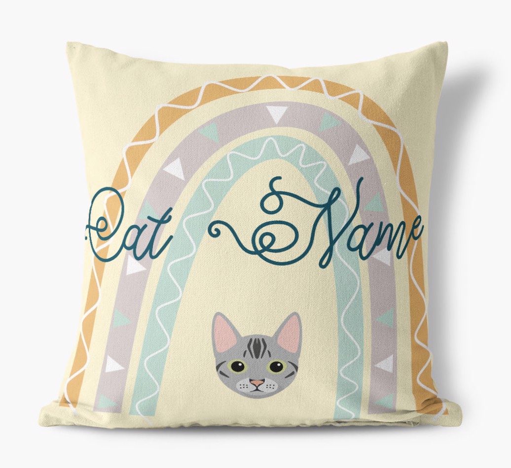 Arch Design: Personalised {breedCommonName} Canvas Cushion