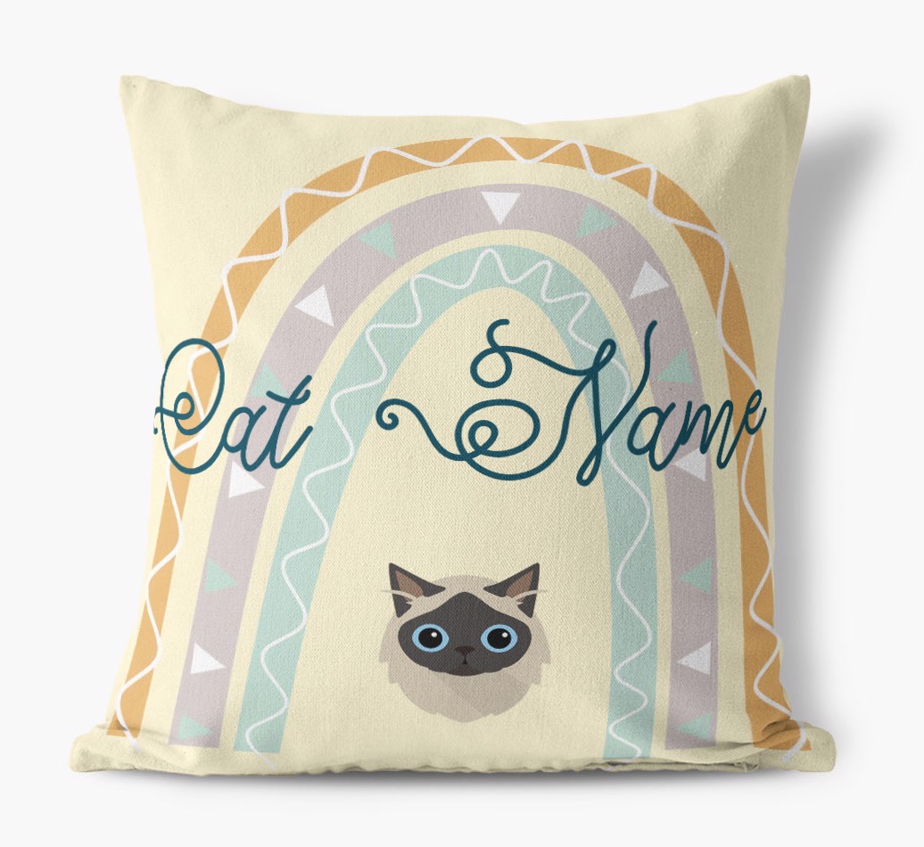 Arch Design: Personalised {breedCommonName} Canvas Cushion