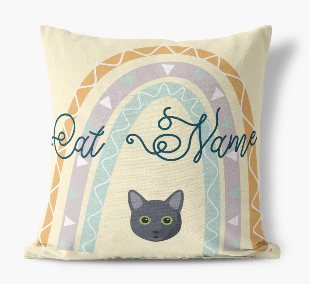 Arch Design: Personalised {breedCommonName} Canvas Cushion
