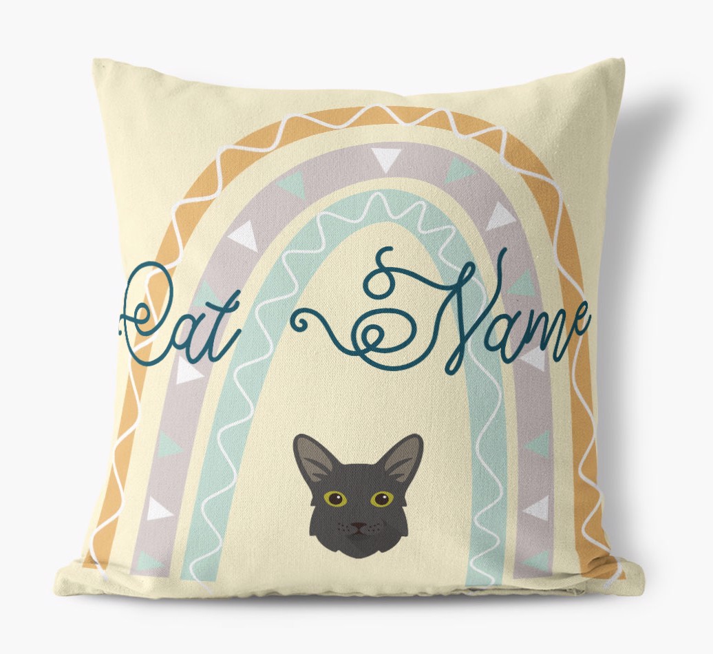 Arch Design: Personalised {breedCommonName} Canvas Cushion