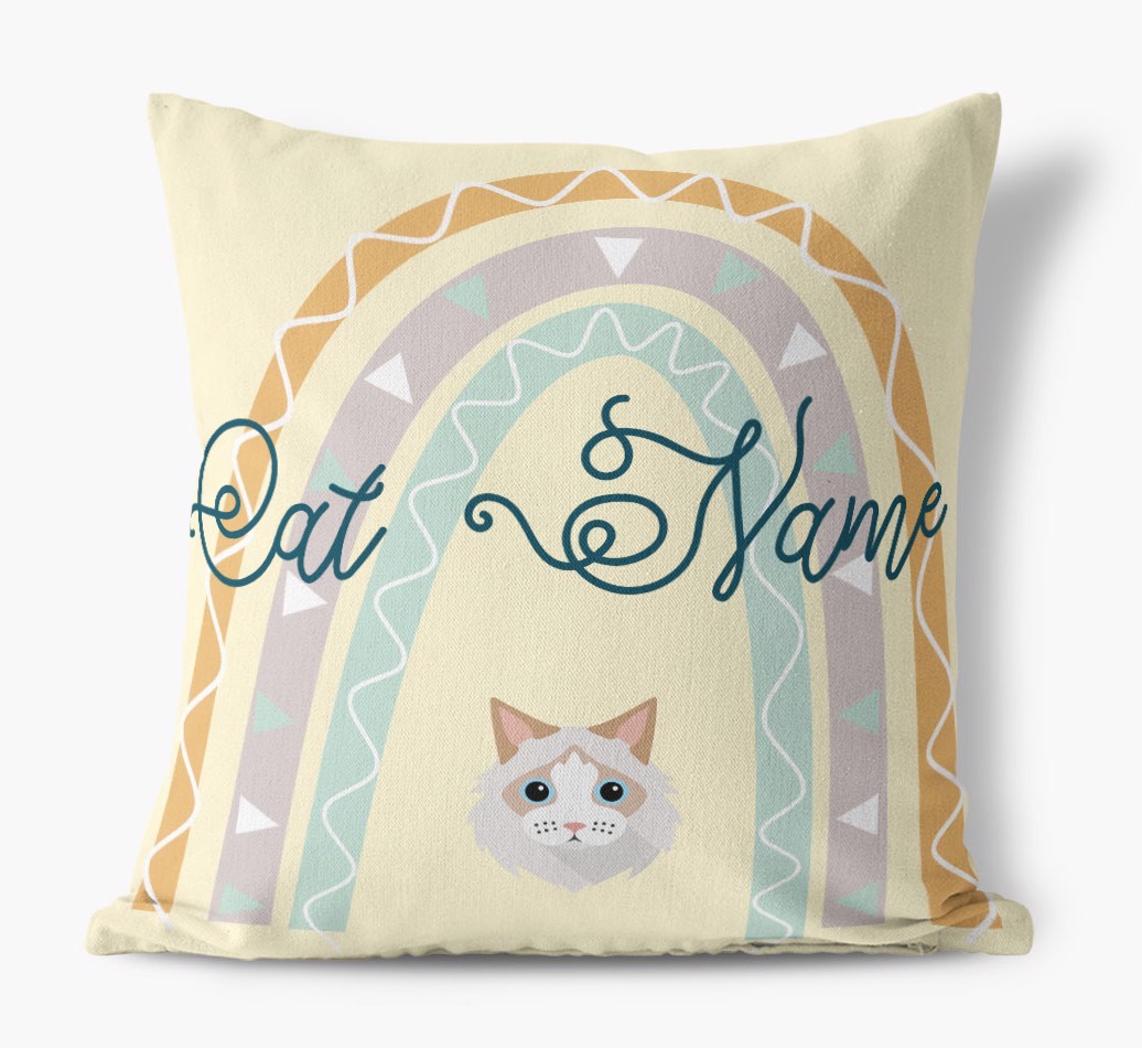 Arch Design: Personalised {breedCommonName} Canvas Cushion