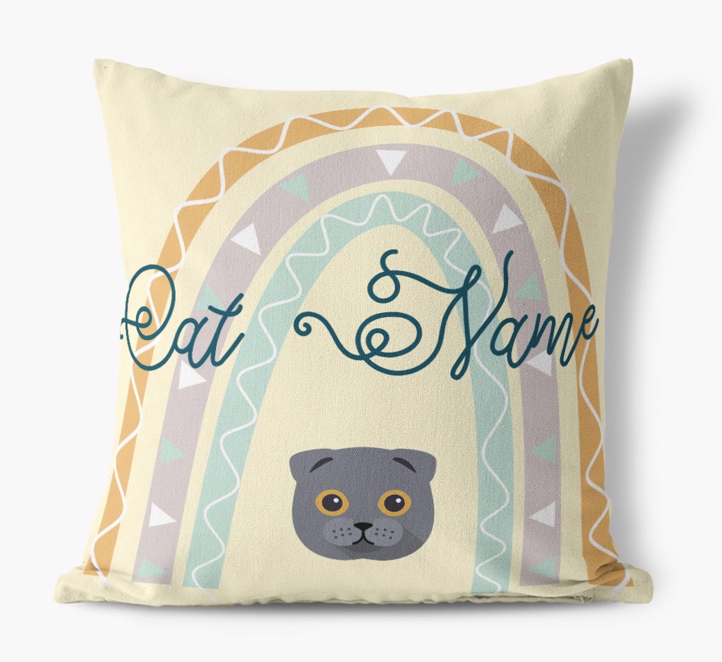 Arch Design: Personalised {breedCommonName} Canvas Cushion