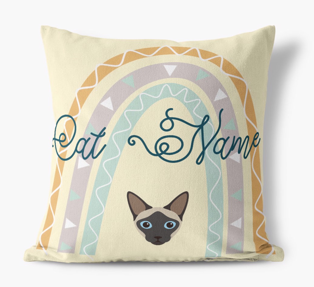 Arch Design: Personalised {breedCommonName} Canvas Cushion