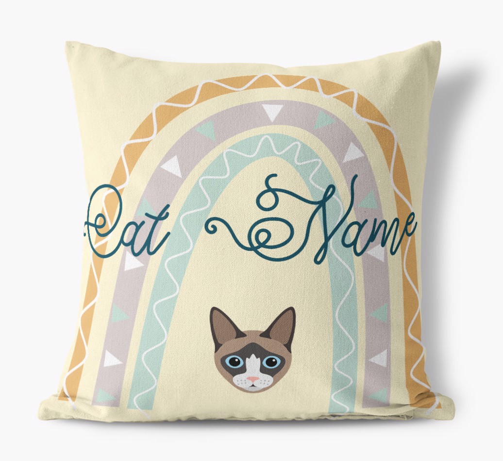 Arch Design: Personalised {breedCommonName} Canvas Cushion