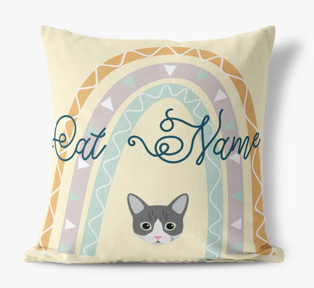 Arch Design: Personalized {breedCommonName} Canvas Pillow