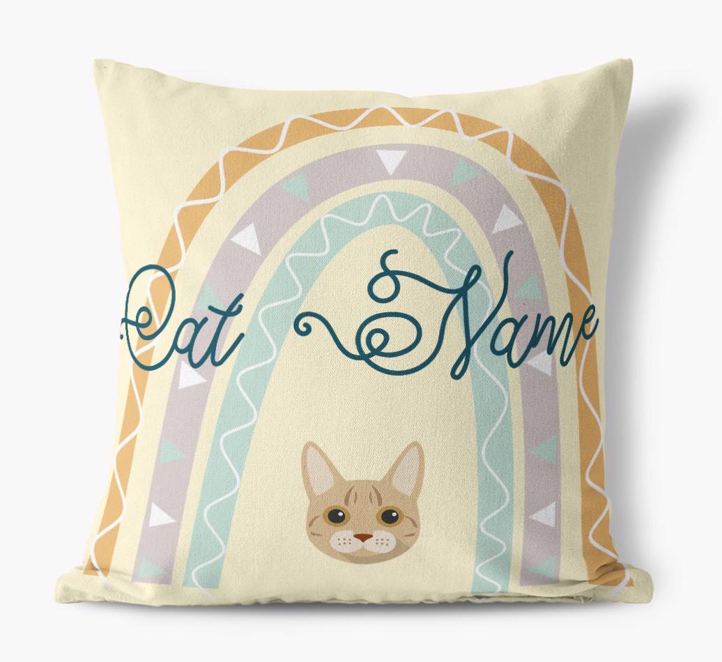 Arch Design: Personalized {breedCommonName} Canvas Pillow