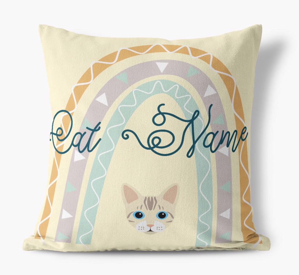 Arch Design: Personalized {breedCommonName} Canvas Pillow