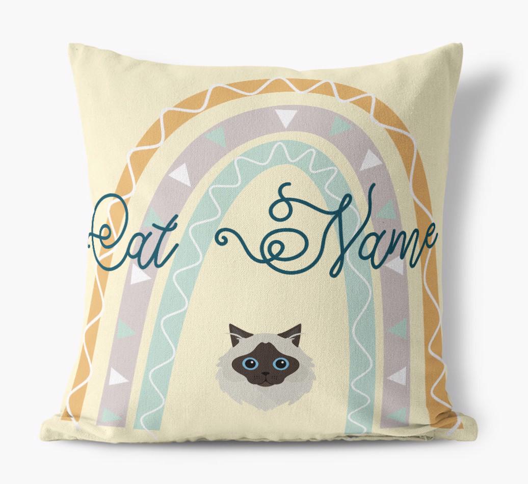 Arch Design: Personalized {breedCommonName} Canvas Pillow