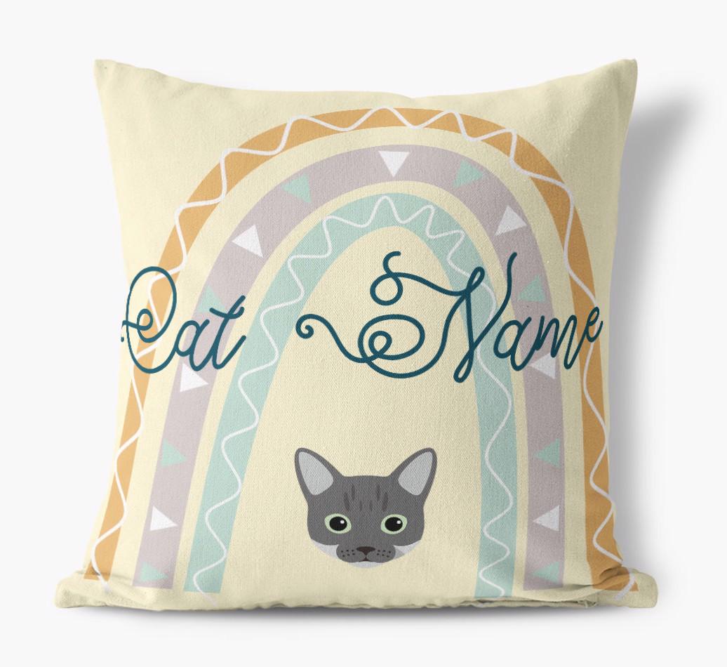 Arch Design: Personalized {breedCommonName} Canvas Pillow