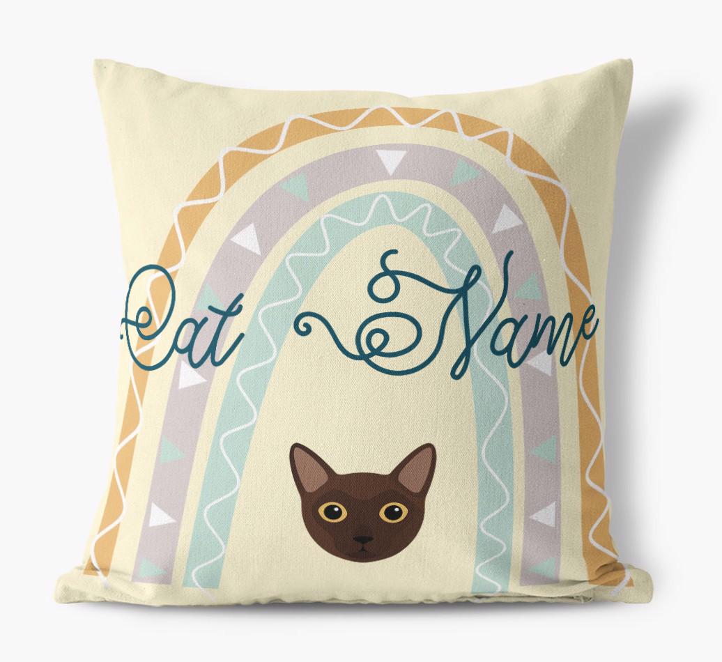 Arch Design: Personalized {breedCommonName} Canvas Pillow