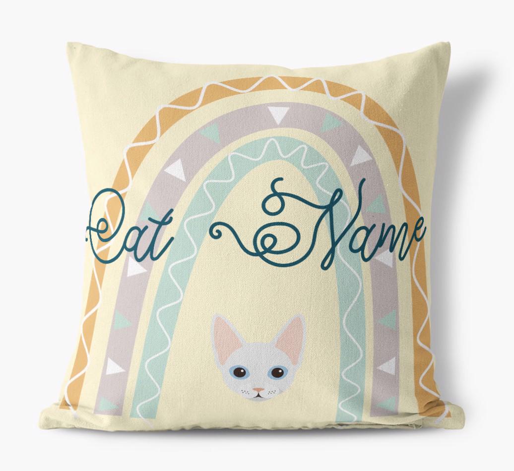 Arch Design: Personalized {breedCommonName} Canvas Pillow