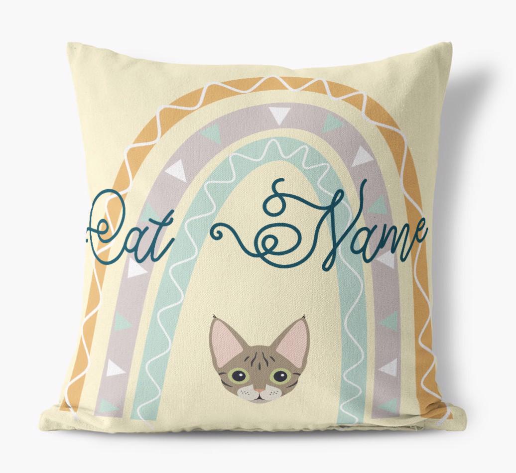 Arch Design: Personalized {breedCommonName} Canvas Pillow