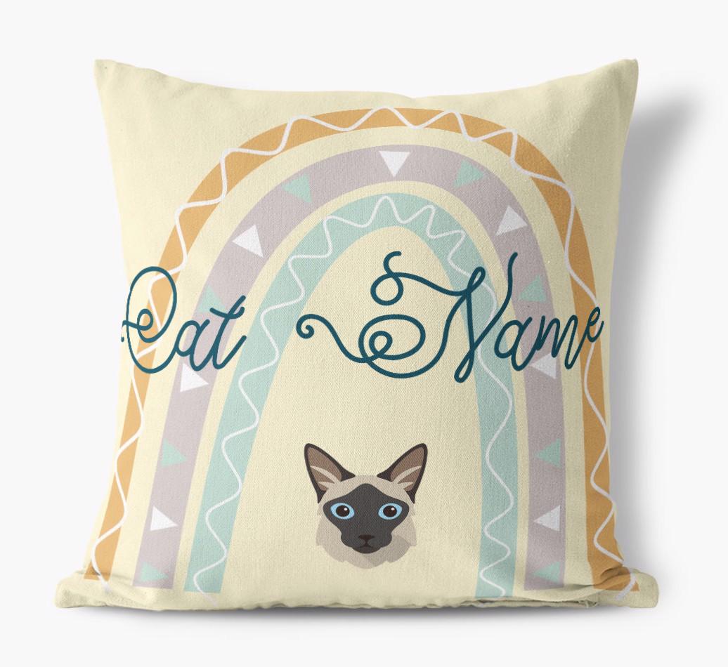 Arch Design: Personalized {breedCommonName} Canvas Pillow