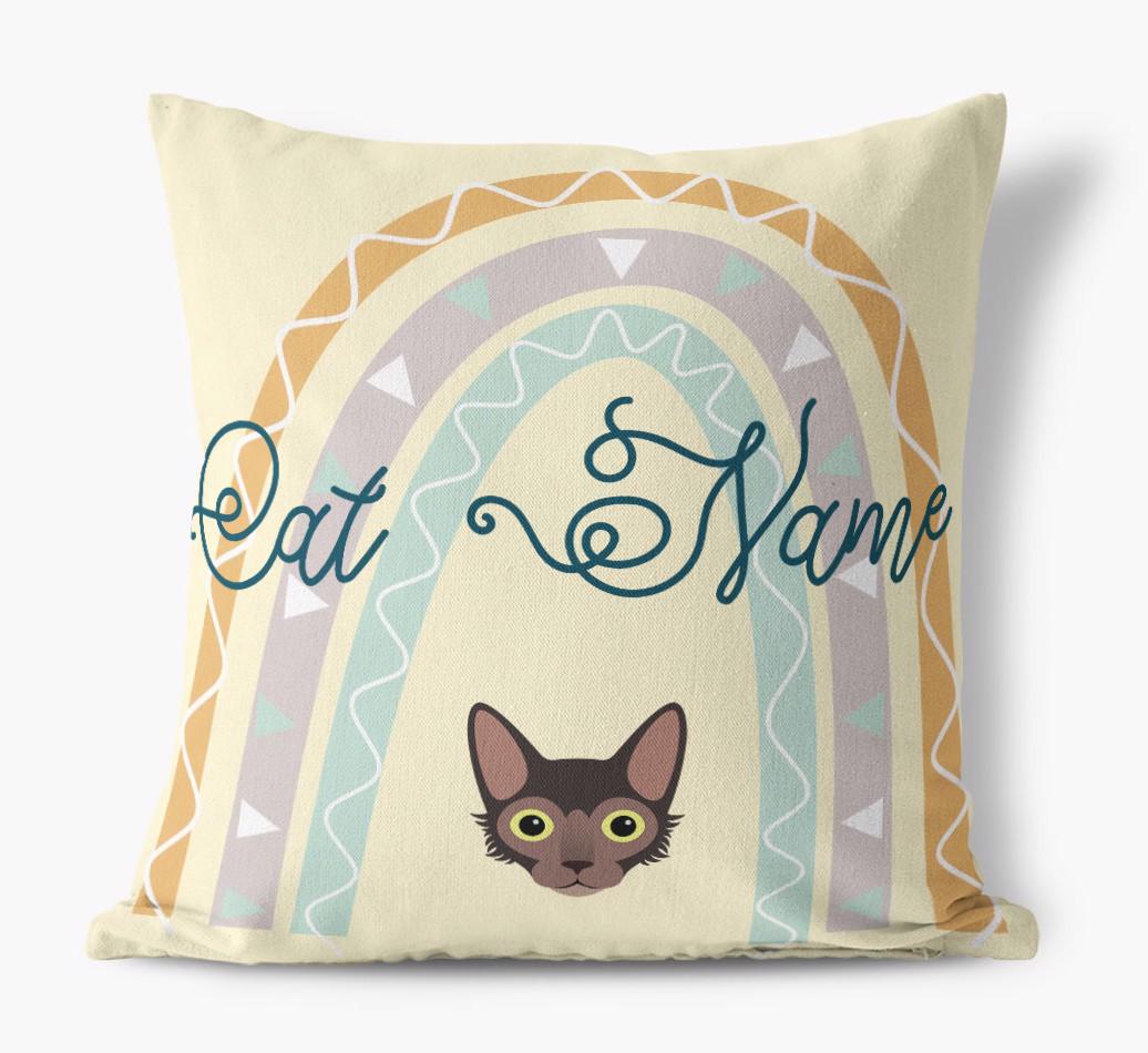 Arch Design: Personalized {breedCommonName} Canvas Pillow