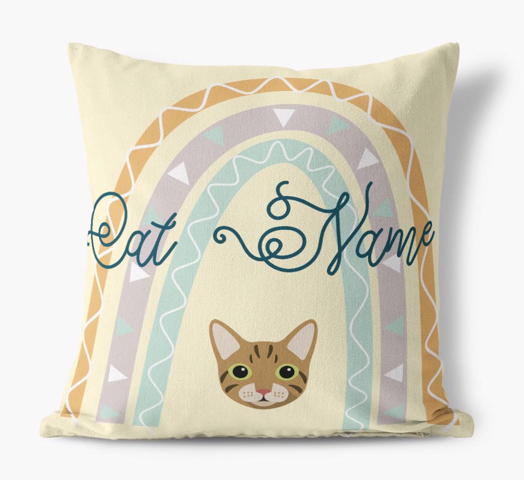 Arch Design: Personalized {breedCommonName} Canvas Pillow