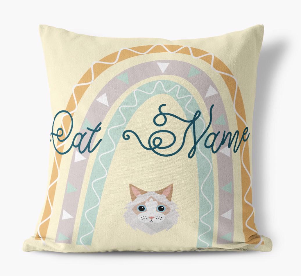 Arch Design: Personalized {breedCommonName} Canvas Pillow