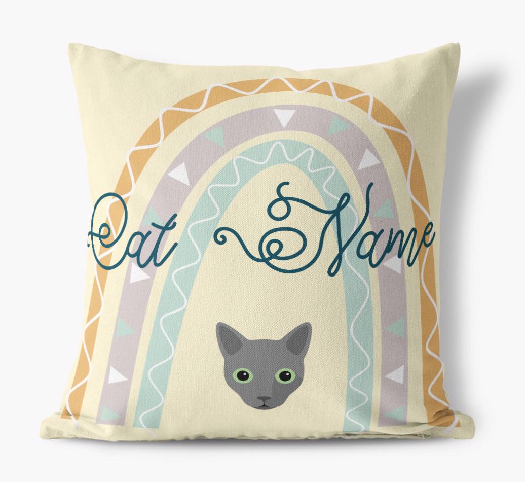 Arch Design: Personalized {breedCommonName} Canvas Pillow