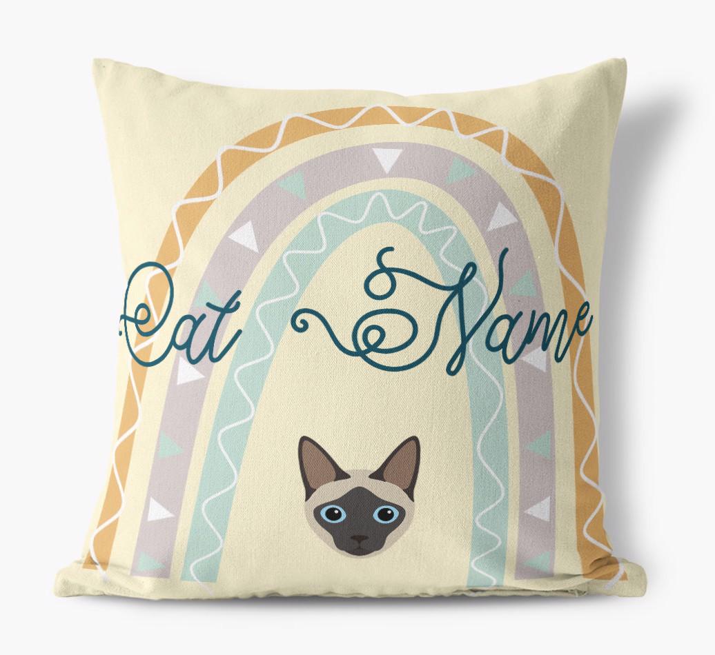 Arch Design: Personalized {breedCommonName} Canvas Pillow