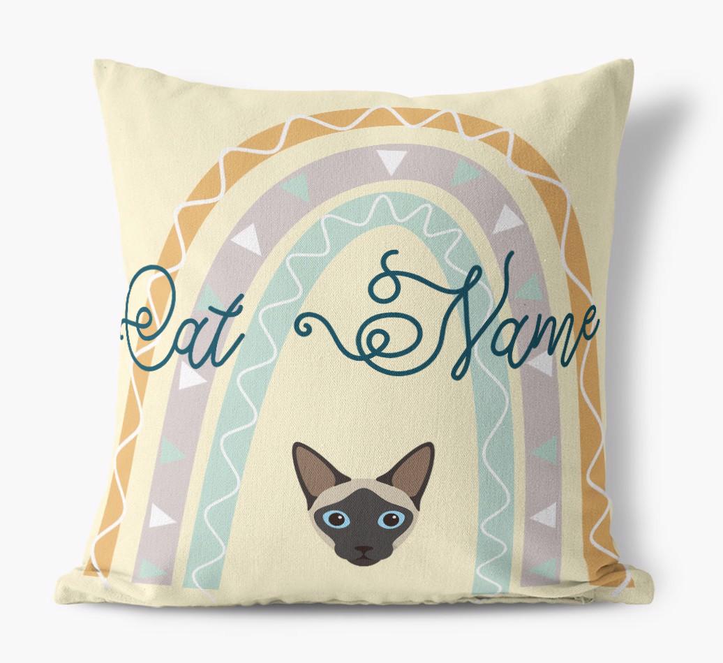 Arch Design: Personalized {breedCommonName} Canvas Pillow
