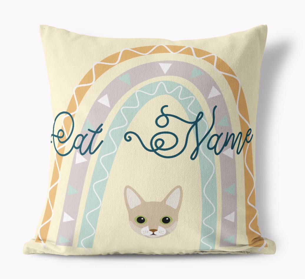 Arch Design: Personalized {breedCommonName} Canvas Pillow