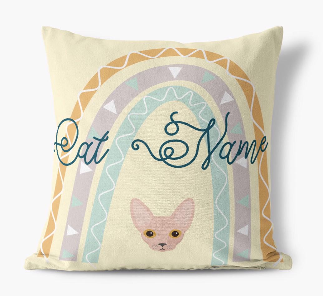 Arch Design: Personalized {breedCommonName} Canvas Pillow