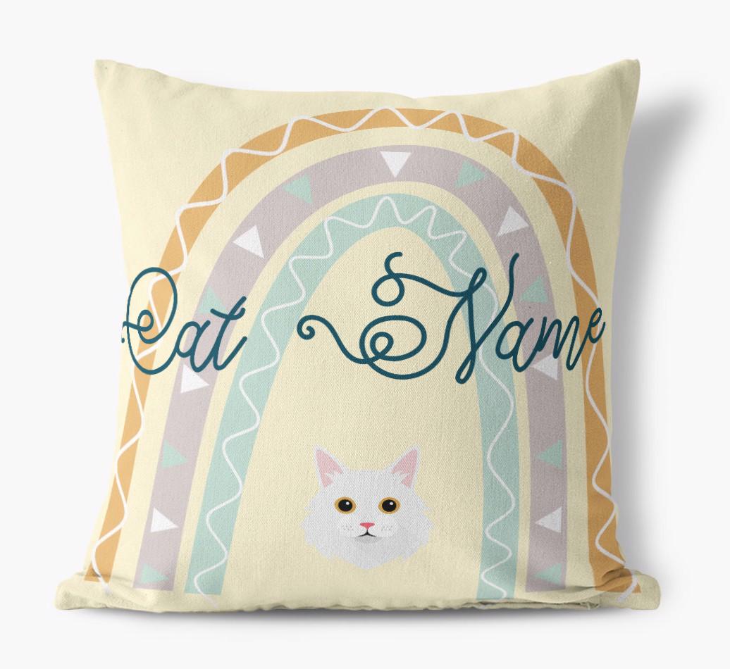Arch Design: Personalized {breedCommonName} Canvas Pillow