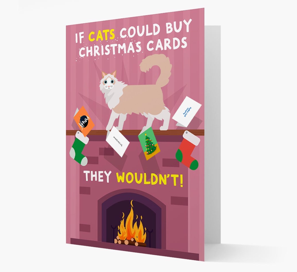 If Cats Could Buy Christmas Cards: Personalised {breedCommonName} Card