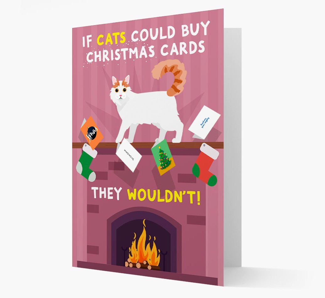 If Cats Could Buy Christmas Cards: Personalized {breedCommonName} Card