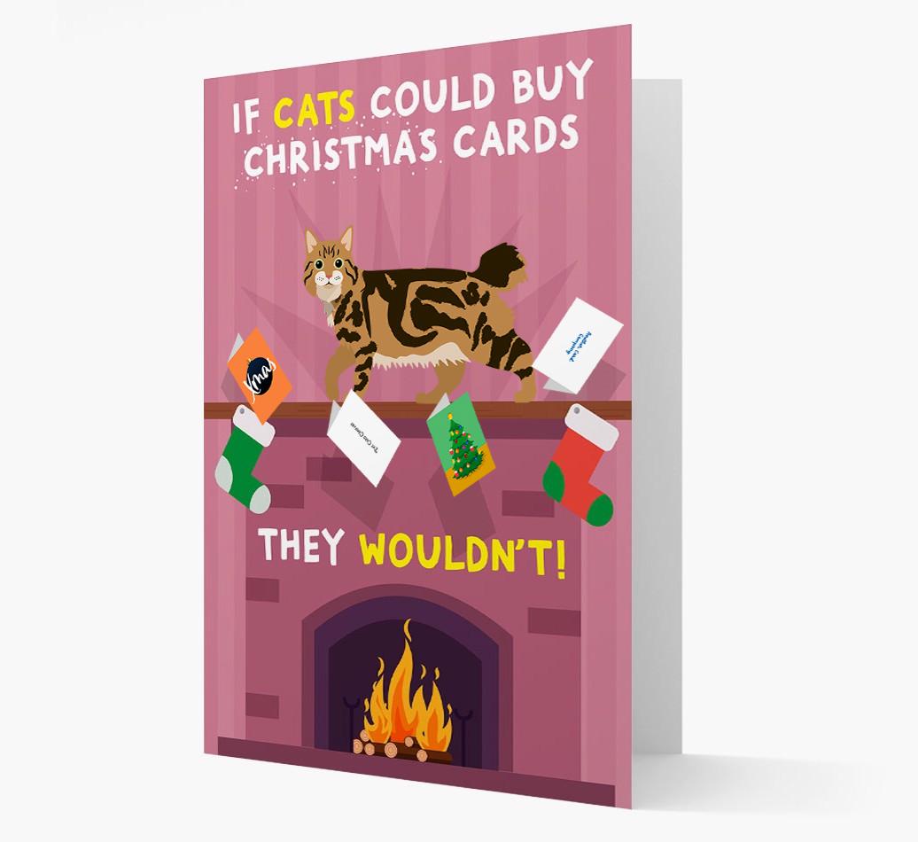 If Cats Could Buy Christmas Cards: Personalised {breedCommonName} Card