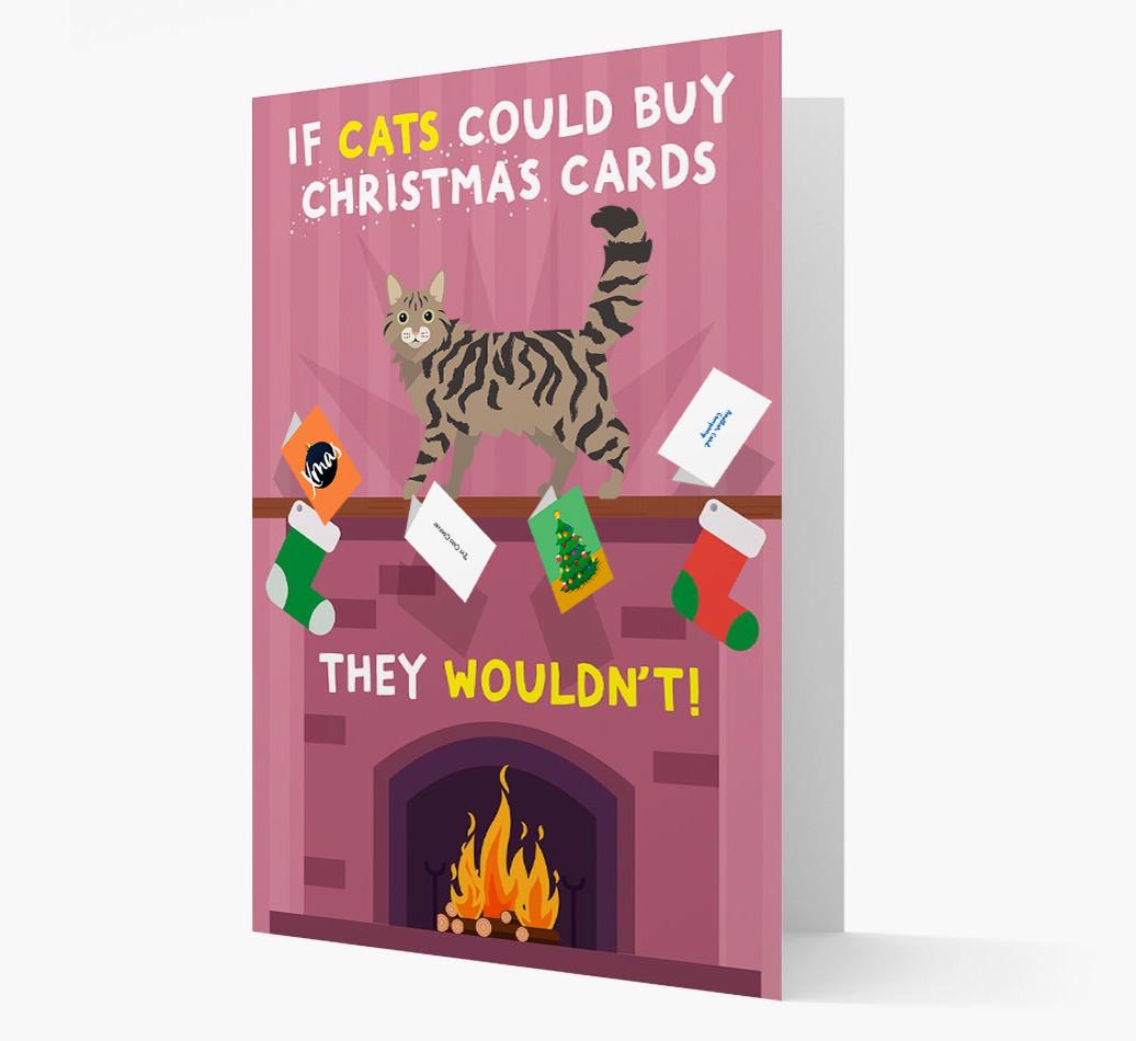 If Cats Could Buy Christmas Cards: Personalised {breedCommonName} Card