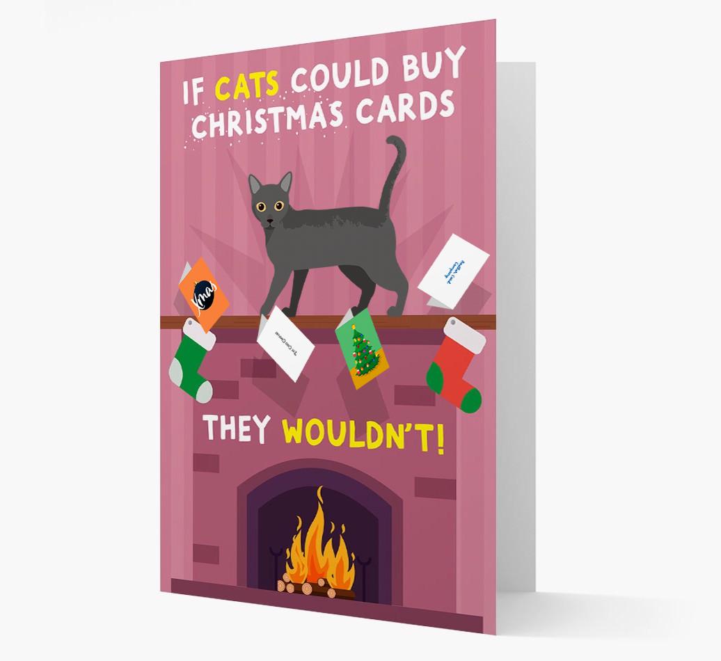 If Cats Could Buy Christmas Cards: Personalised {breedCommonName} Card
