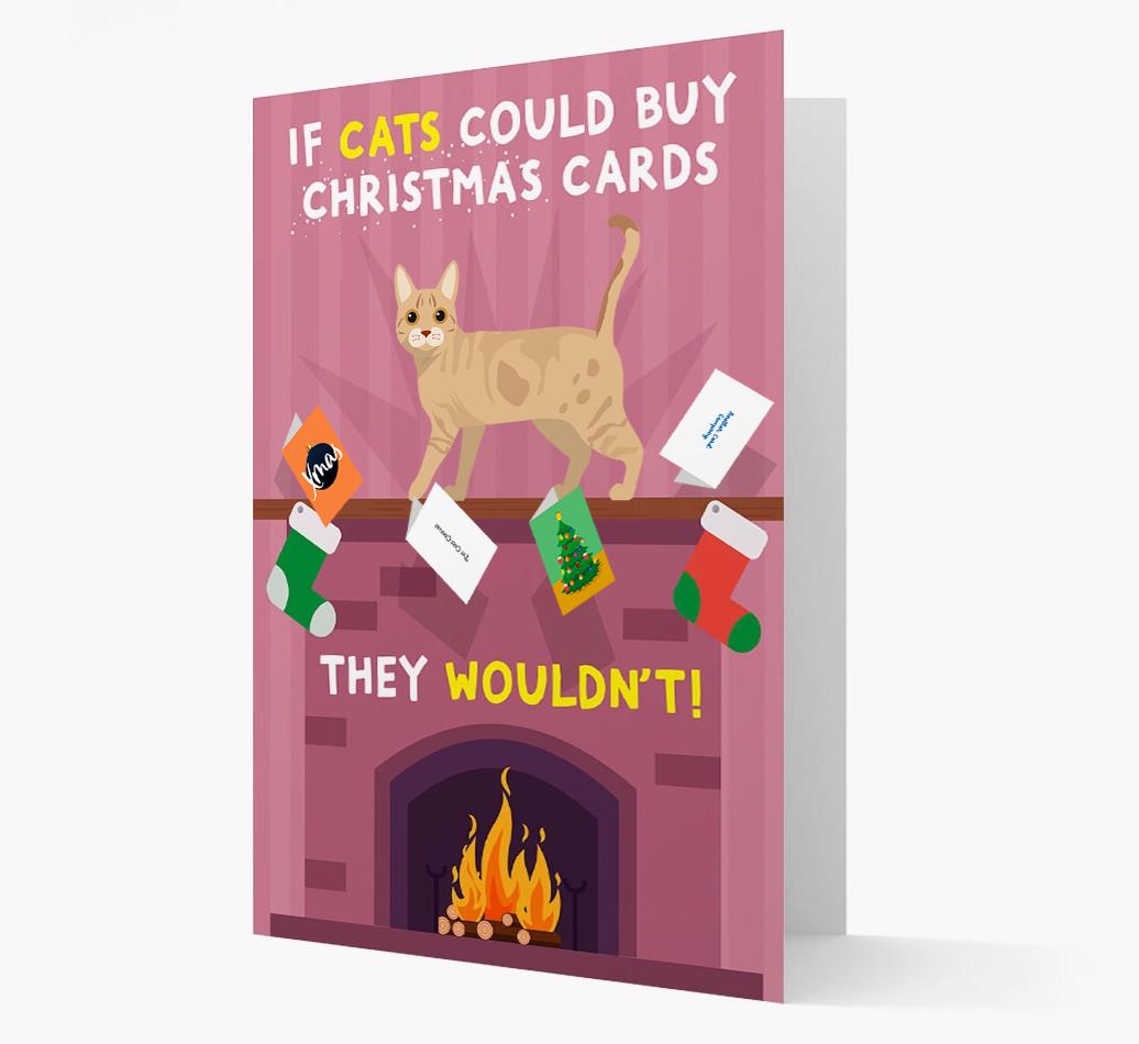 If Cats Could Buy Christmas Cards: Personalised {breedCommonName} Card