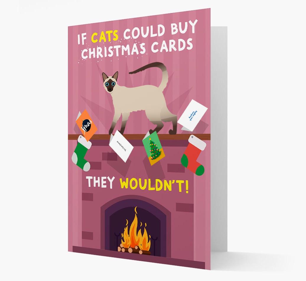If Cats Could Buy Christmas Cards: Personalised {breedCommonName} Card