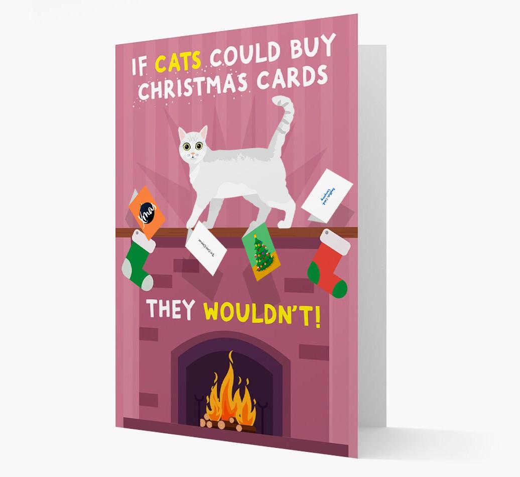 If Cats Could Buy Christmas Cards: Personalised {breedCommonName} Card