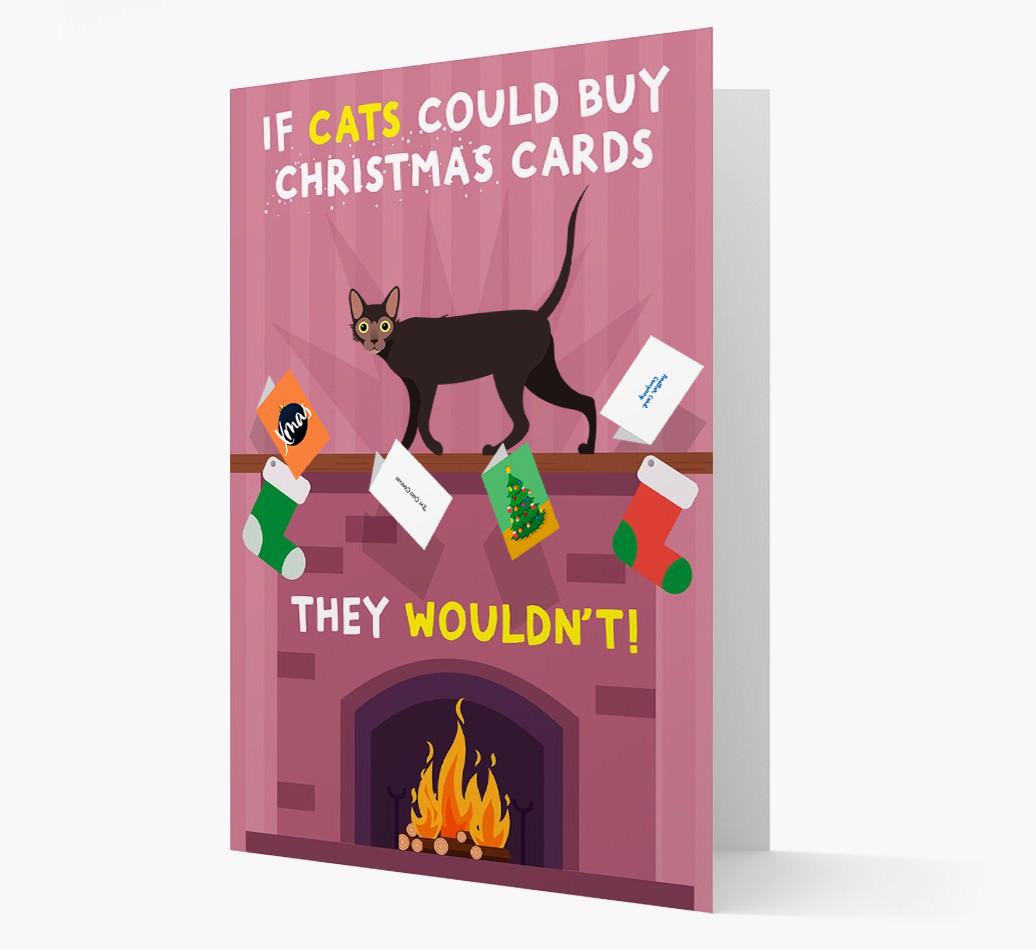 If Cats Could Buy Christmas Cards: Personalised {breedCommonName} Card