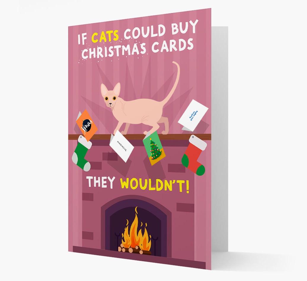 If Cats Could Buy Christmas Cards: Personalised {breedCommonName} Card
