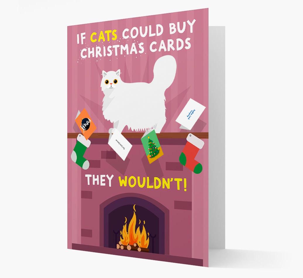 If Cats Could Buy Christmas Cards: Personalised {breedCommonName} Card