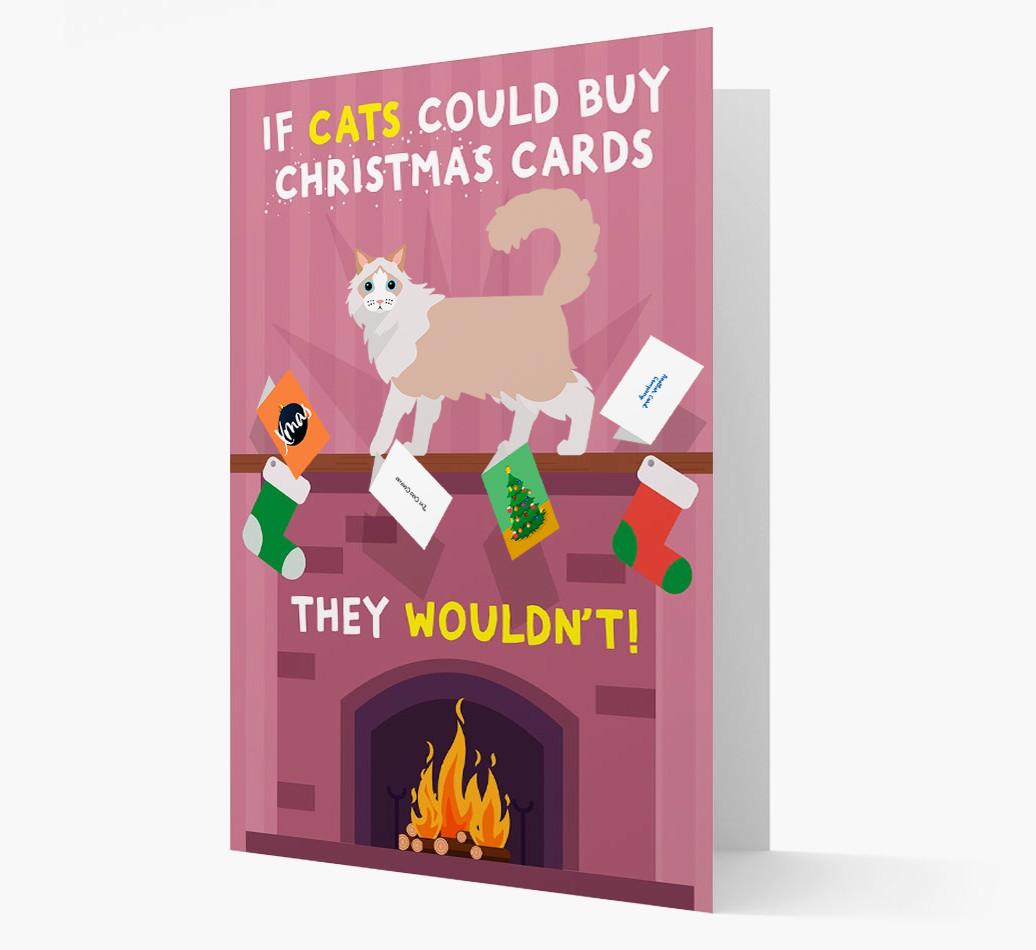 If Cats Could Buy Christmas Cards: Personalised {breedCommonName} Card
