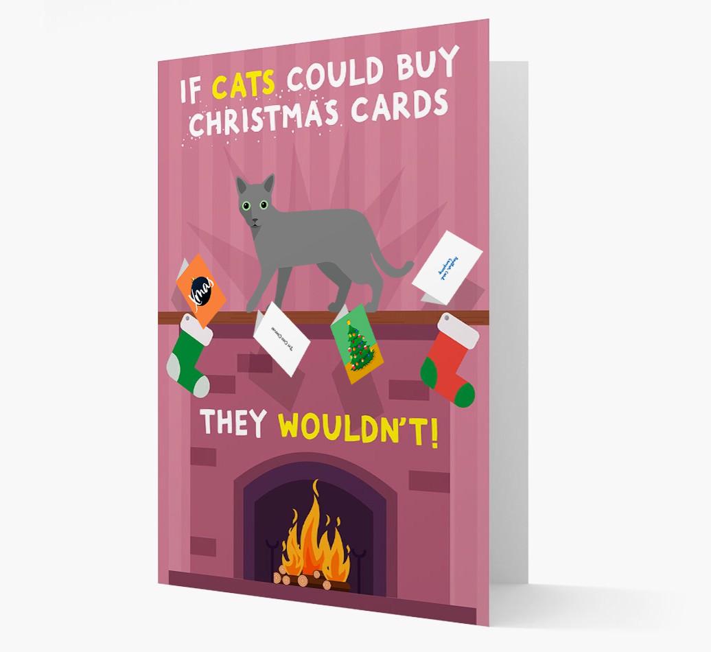If Cats Could Buy Christmas Cards: Personalised {breedCommonName} Card