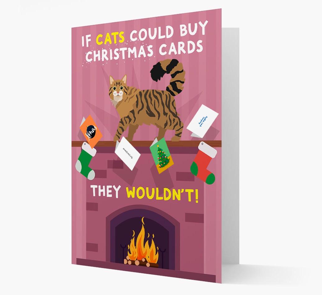 If Cats Could Buy Christmas Cards: Personalised {breedCommonName} Card