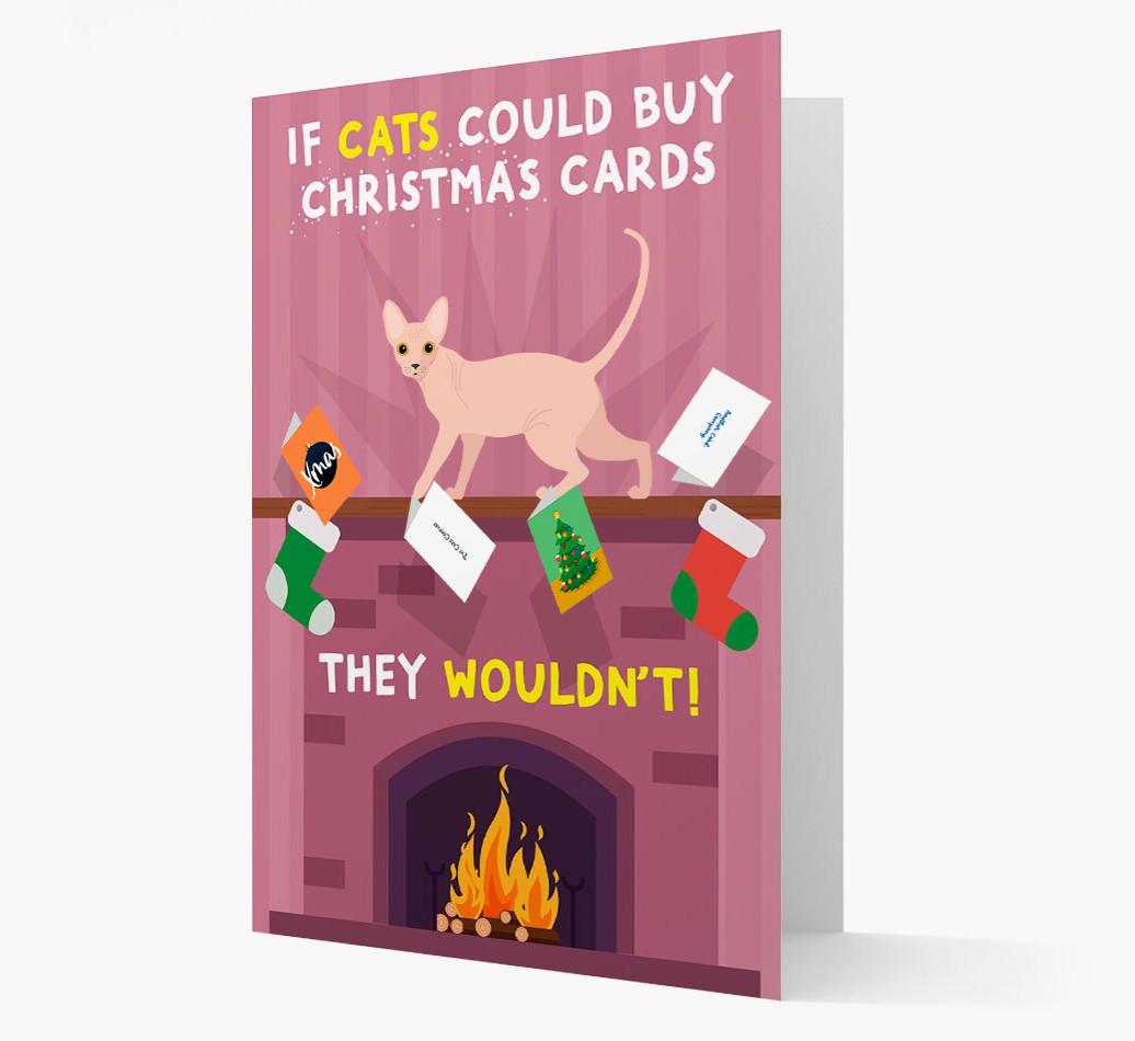 If Cats Could Buy Christmas Cards: Personalised {breedCommonName} Card